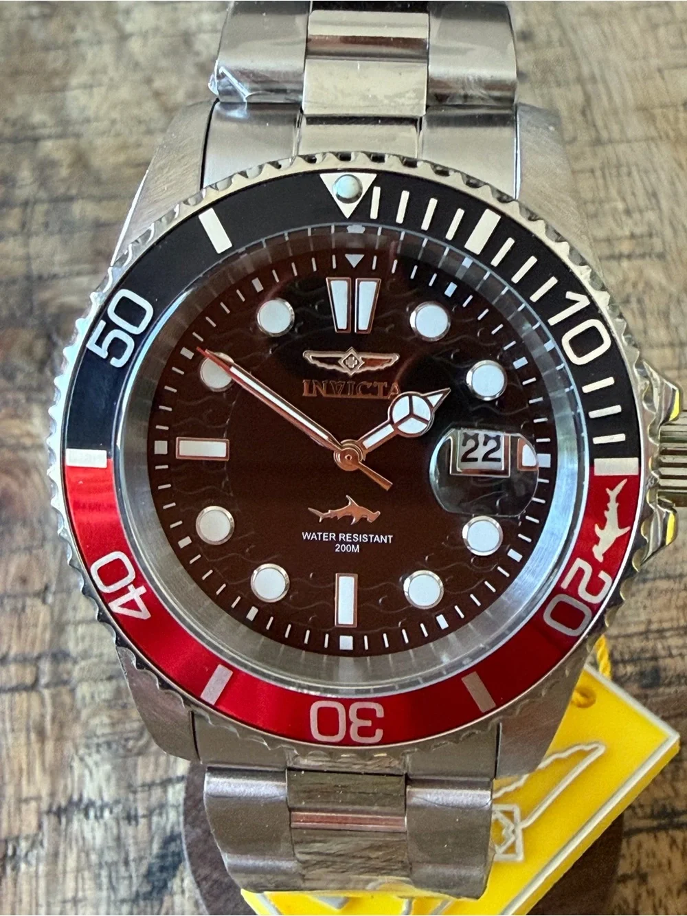 NEW Invicta Pro Diver Isobar Coke Bezel Stainless Steel Watch - 200M WR NIB!